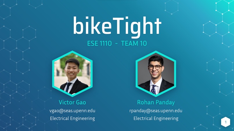 ESE 1110, Team 10, BikeTight – screenshot 1