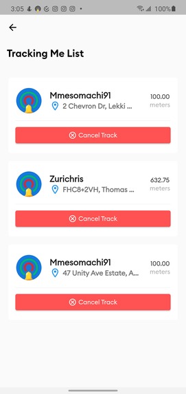 Geoproximity alarm – screenshot 2