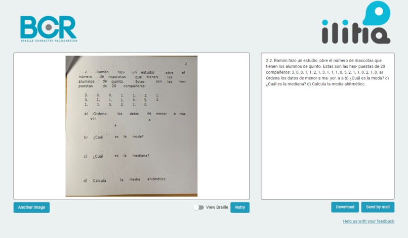 BCR (Braille Character Recognition) – screenshot 1