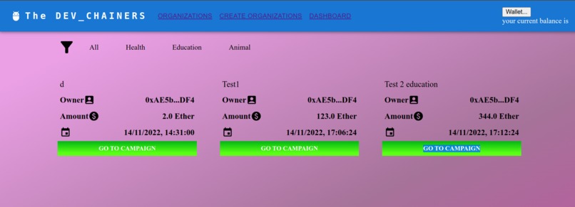 Crowd Funding – screenshot 1