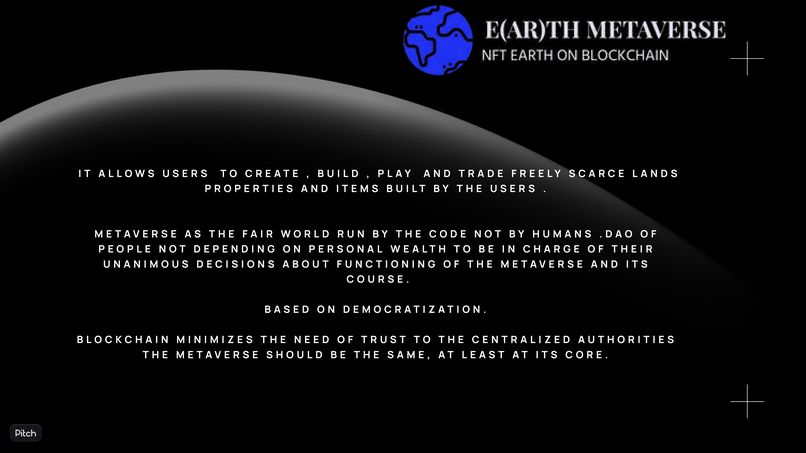 NFT E(AR)TH & NFTD STABLECOIN BACKED BY VIRTUAL LAND – screenshot 1