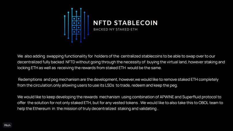 NFT E(AR)TH & NFTD STABLECOIN BACKED BY VIRTUAL LAND – screenshot 4