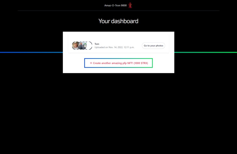 Amaz-O-Tron 9000 - NFT Profile Pic Generator – screenshot 2