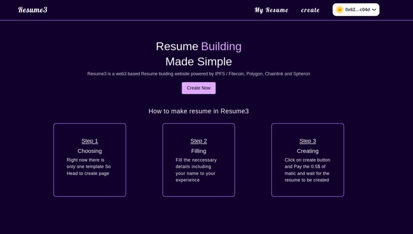 Resume3 – screenshot 1