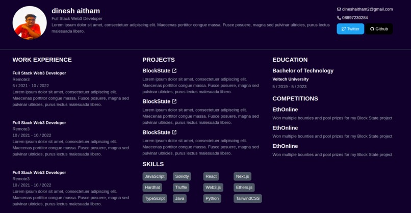 Resume3 – screenshot 3