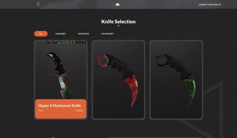 DeluxeKnives | Shopify x NEAR – screenshot 3