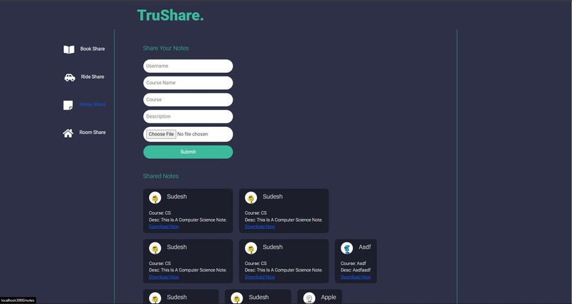 Trushare – screenshot 2