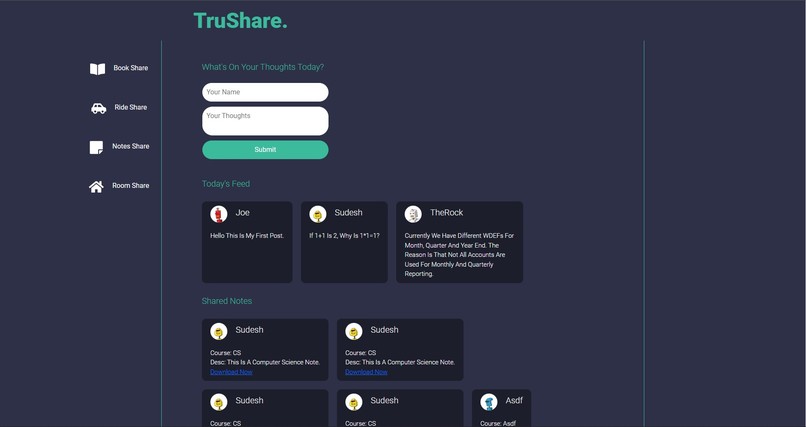 Trushare – screenshot 1