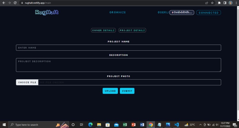 RugHalt – screenshot 1