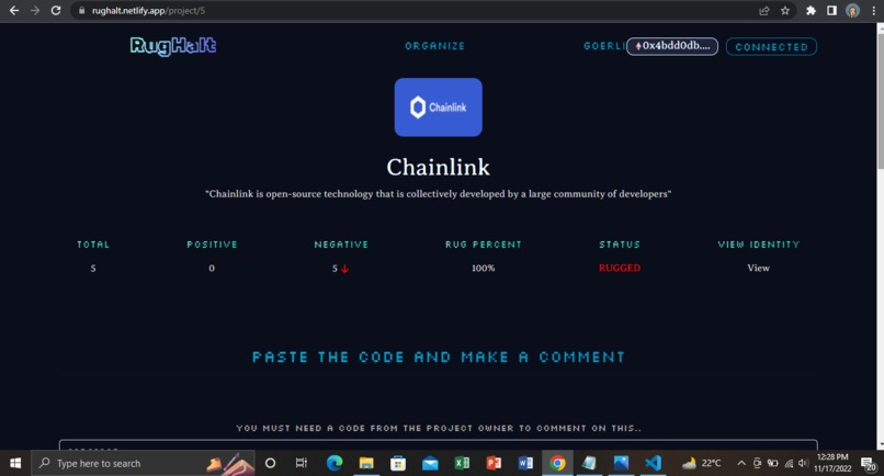 RugHalt – screenshot 4