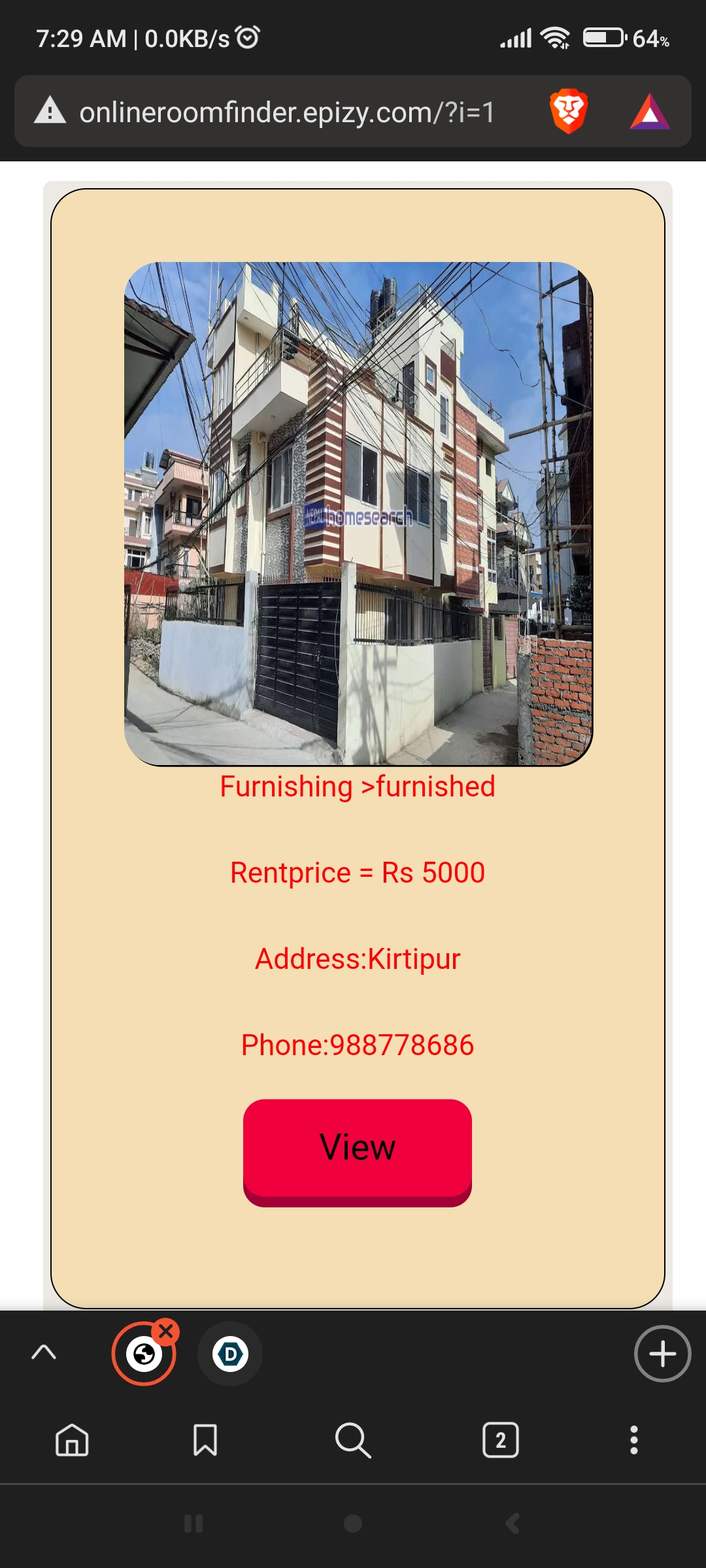 Online Room Finder Devpost