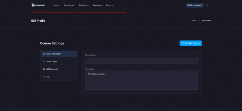 Knowledger DAO – screenshot 1