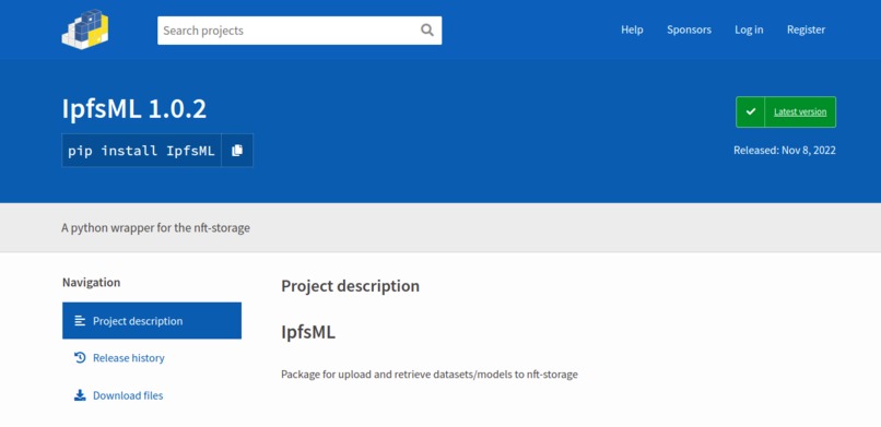 IpfsML ( Decentralized WEB3 DataHub ) – screenshot 1