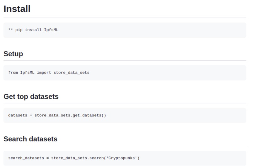 IpfsML ( Decentralized WEB3 DataHub ) – screenshot 2