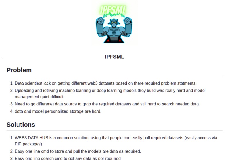 IpfsML ( Decentralized WEB3 DataHub ) – screenshot 3