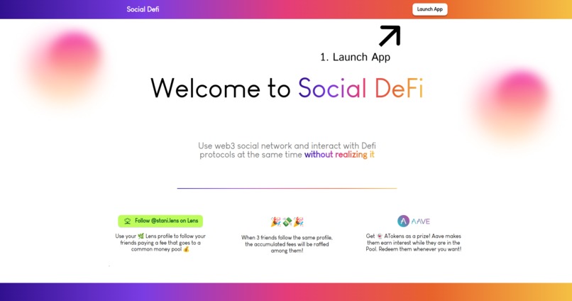 Social DeFi – screenshot 1