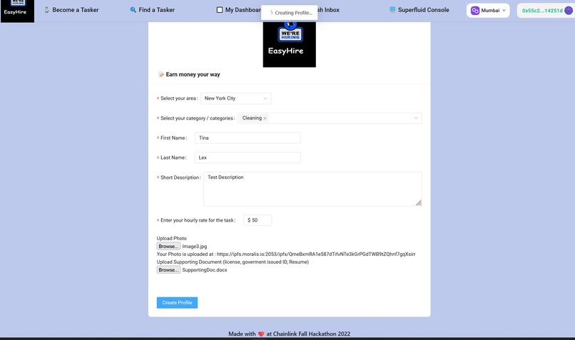 EasyHire – screenshot 1