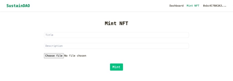 SustainDAO – screenshot 5