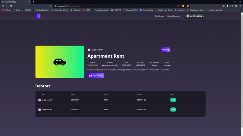 SplitDapp – screenshot 1