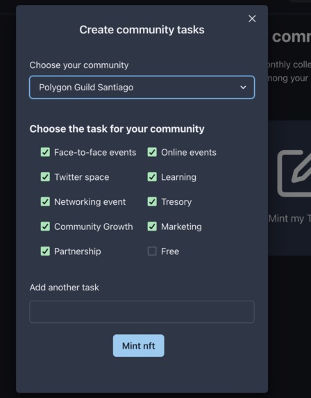 OrganiDAO – screenshot 2