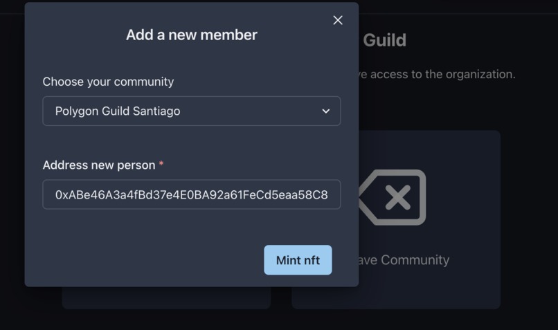 OrganiDAO – screenshot 3