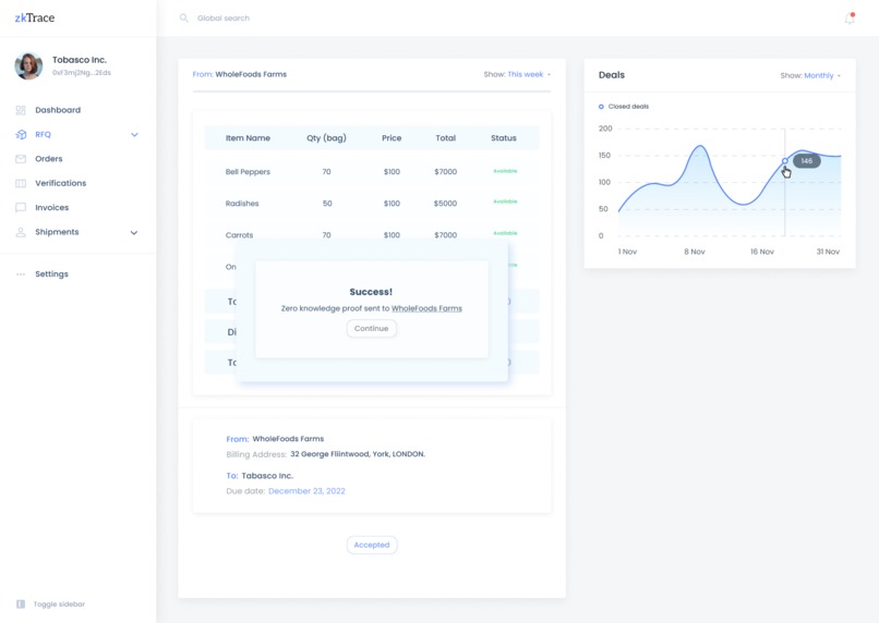 zkTrace – screenshot 2