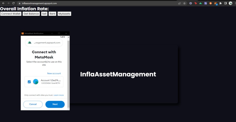 InflaAssetManagement – screenshot 2