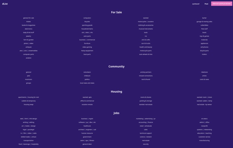 Dlist – screenshot 1