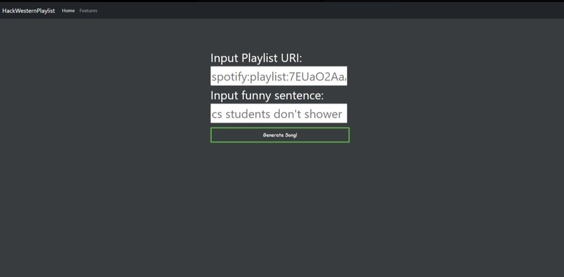 HackWesternPlaylist – screenshot 1