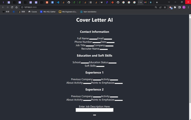 Cover Letter AI – screenshot 1