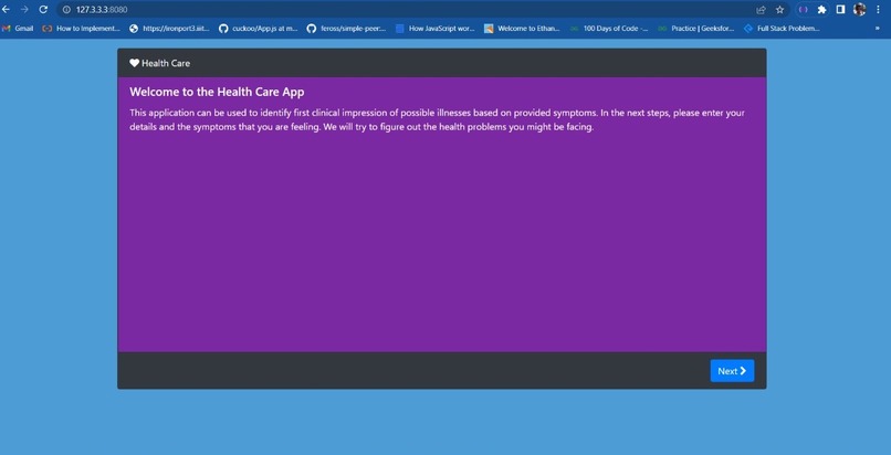 HealthCare App – screenshot 1