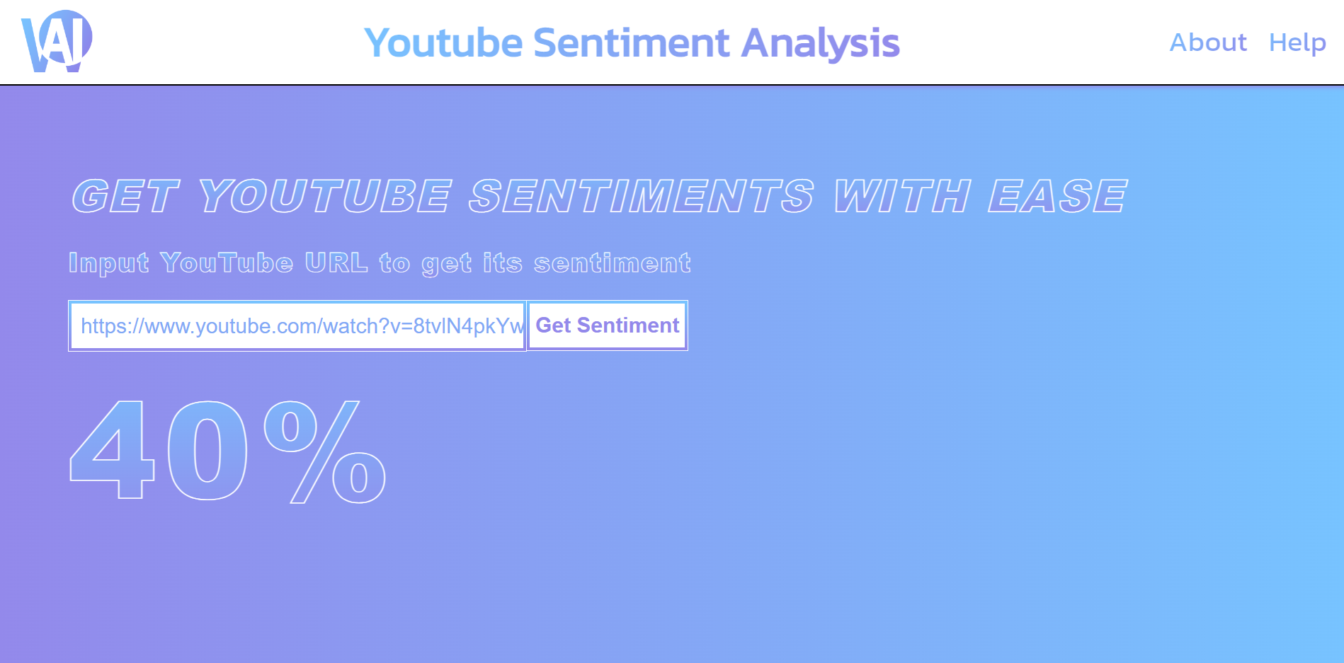 YouTube Sentiment Analyzer Devpost