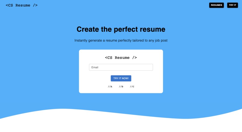 CS Resume – screenshot 1