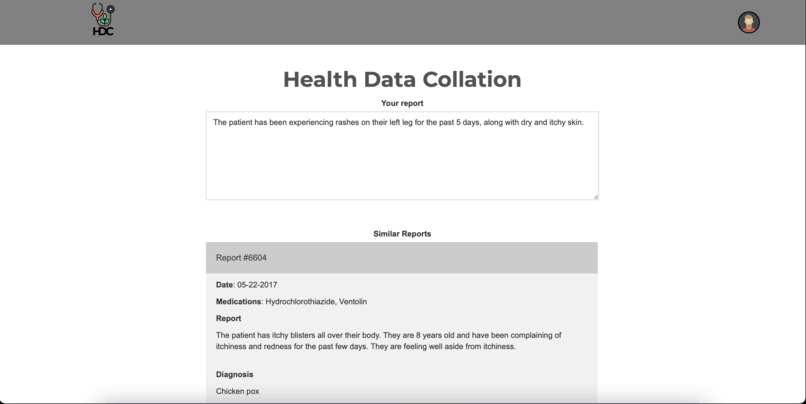 Health Data Collation – screenshot 3