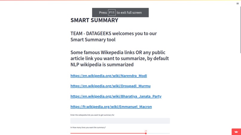 Smart Summary – screenshot 1