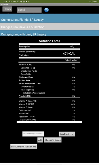 Nutrition Atlas – screenshot 3