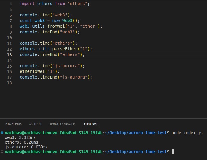 js-aurora – screenshot 1