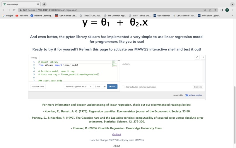 MAWGS - Interactive Learning for AI/ML – screenshot 5