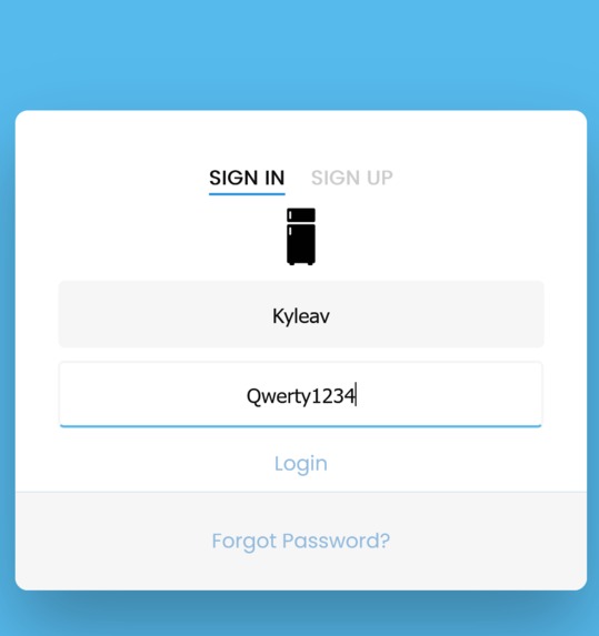 MyFridge – screenshot 2