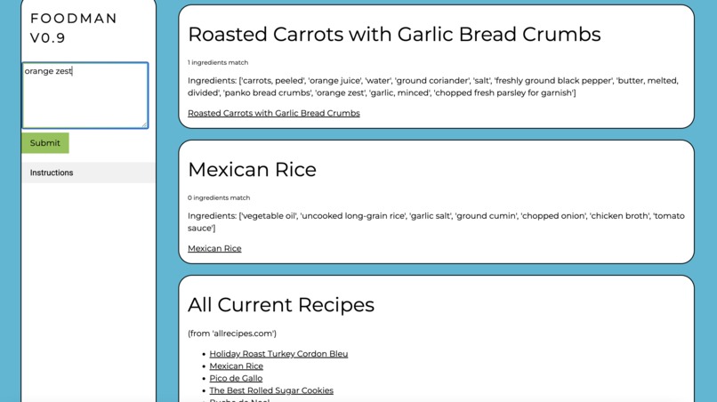 Recipeman – screenshot 1