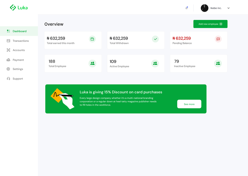 Luka Finance – screenshot 1