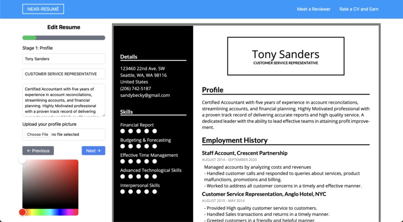NEAR-RESUME – screenshot 6