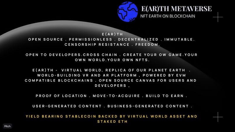 NFT E(AR)TH & NFTD STABLECOIN BACKED BY VIRTUAL LAND – screenshot 2