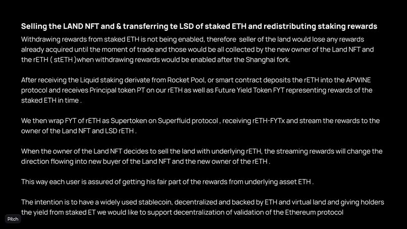 NFT E(AR)TH & NFTD STABLECOIN BACKED BY VIRTUAL LAND – screenshot 9