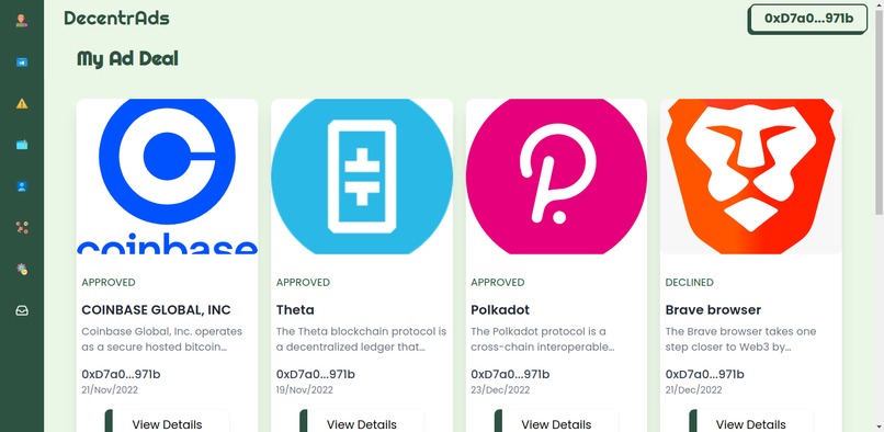 Decentrads Advertising Protocol – screenshot 5