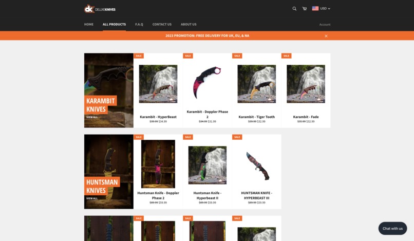 DeluxeKnives | Shopify x NEAR – screenshot 9