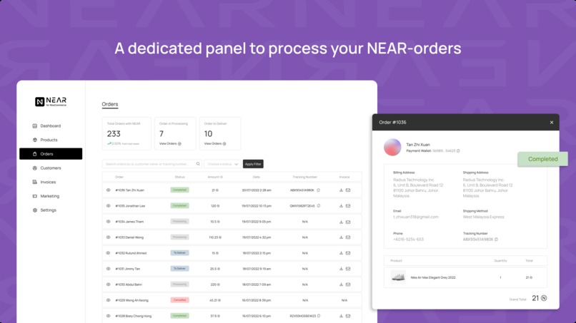 NEAR for WooCommerce – screenshot 2