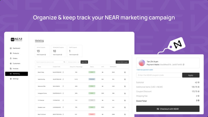 NEAR for WooCommerce – screenshot 5