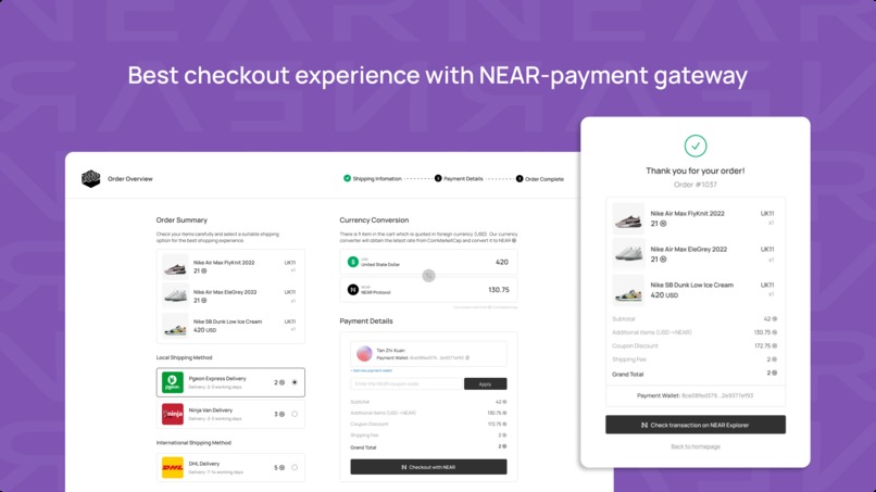 NEAR for WooCommerce – screenshot 4