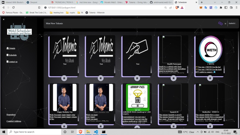 Web3 scheduler  – screenshot 7